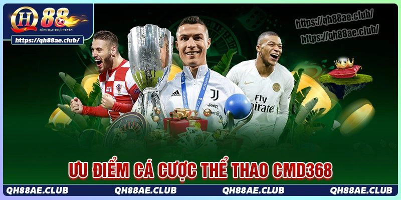 Ưu điểm sảnh cá cược thể thao cmd368 tại Qh88